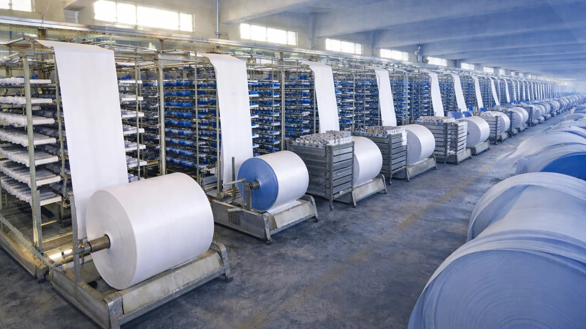 Sparsh Packaging PP woven bag manufacturing facility in Surat, Gujarat