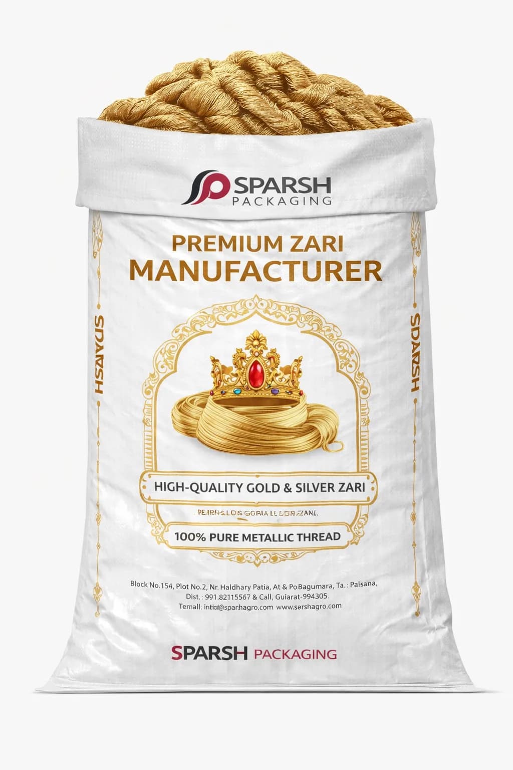 Packaging for Zari Manufacturer